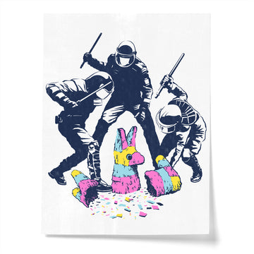 Party's Over (white) Print